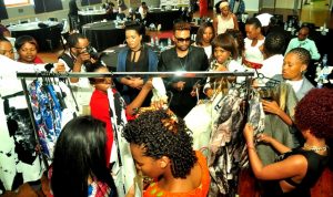Students had a chance to engage with some of Tlale's designs 